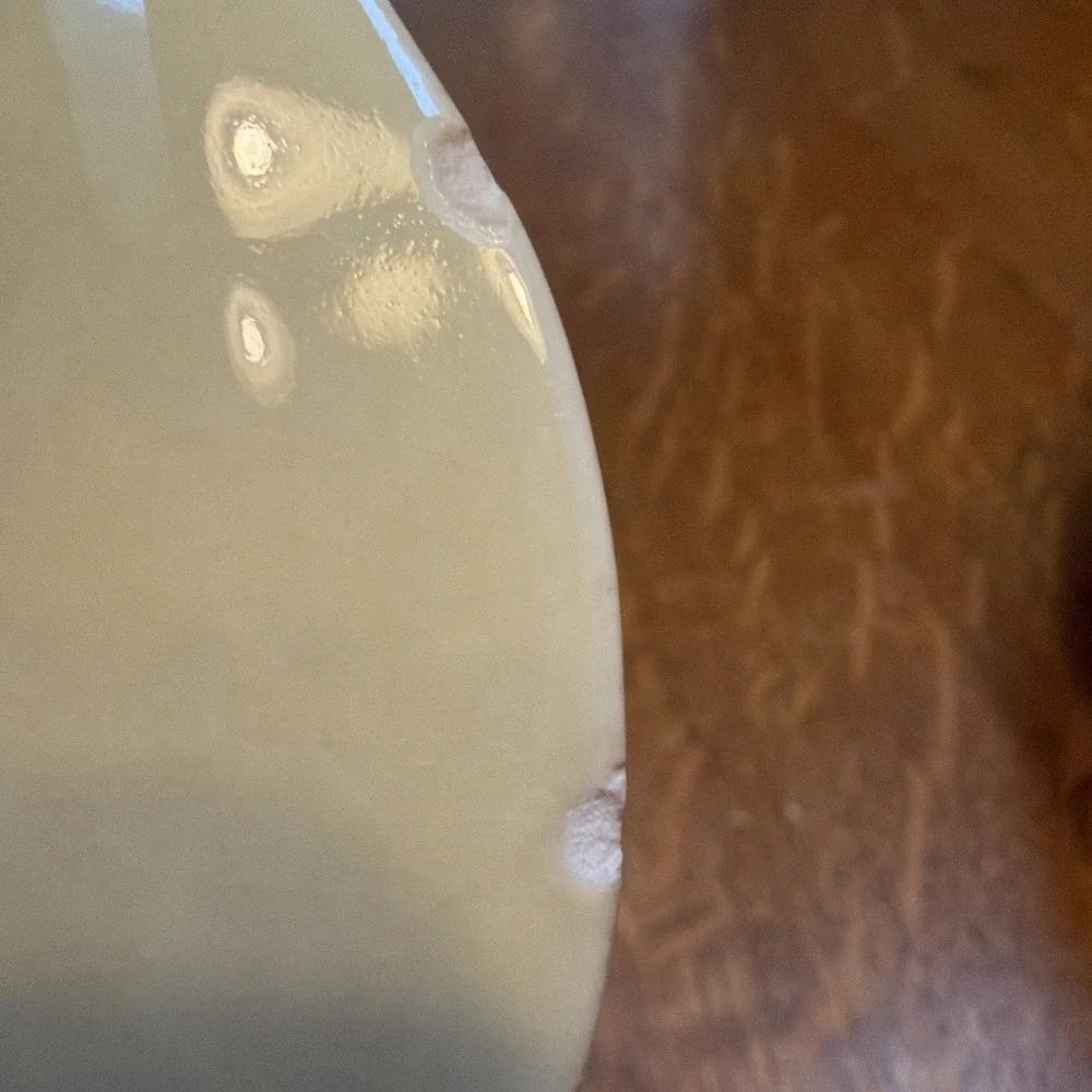 Vintage Lu-Ray Pastels Yellow Gravy Boat Attached Underplate T.S.&T. USA